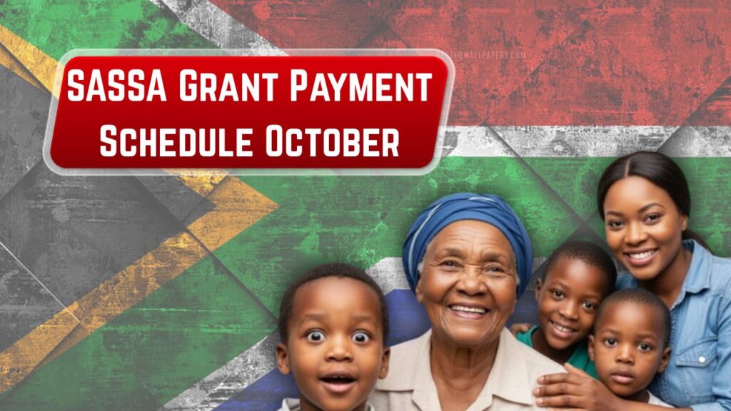 SASSA Grant Payment Schedule October 2025