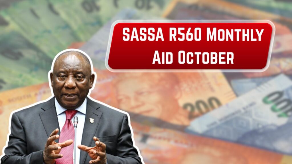 SASSA R560 Monthly Aid