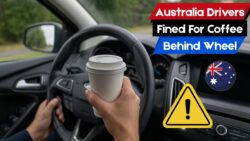 Coffee in hand while driving in 2025 can trigger a big penalty with distracted driving rules