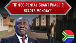 Second Phase of 2025 Rental Support Grant Launches Monday – Eligible Citizens to Get R1,400 Monthly!
