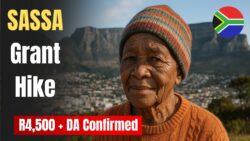 SASSA Grant Hike Set at R4,500 Plus DA – 7.8 Million Pensioner Recipients, Pay Schedule Calendar