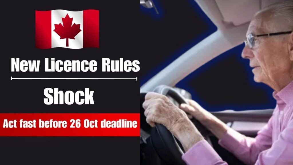 Senior Drivers Must Act Before 26 Oct 2025