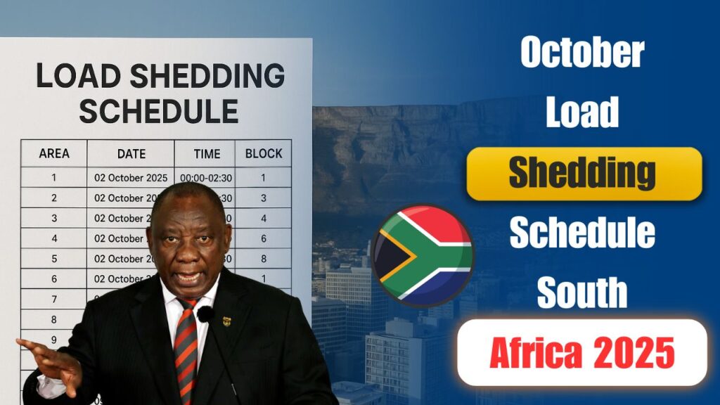 South Africa October 2025