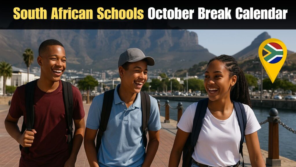 South African Schools october Break 2025